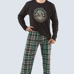 Pánské pyžamo Joe - černo-zelené