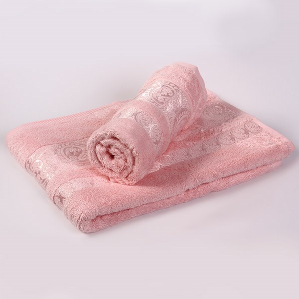 Bambusový ručník Bella světle růžový