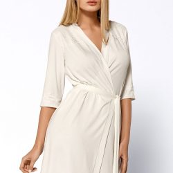 Elegantní župánek Helen Ecru